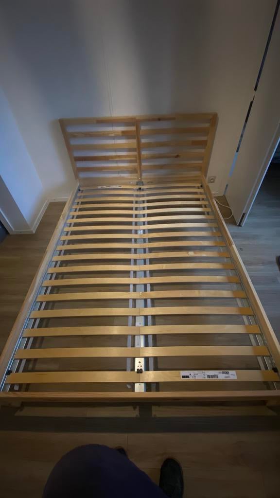 Sommier 2 places IKEA vente jusqu’à vendredi midi., Maison & Meubles, Chambre à coucher | Lits, Beige, Enlèvement, 200 cm, Bois