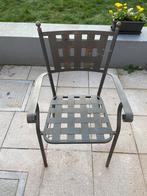 Tuinstoel: ijzer (4 stuks), Tuin en Terras, Ophalen, Gebruikt, Metaal, Stapelbaar