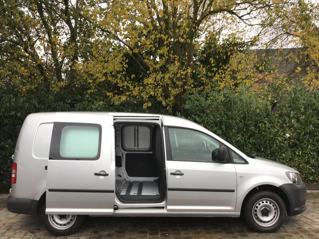 Vw Caddy long châssis Airco 2012, Autos, Camionnettes & Utilitaires, Argent ou Gris, Achat, Entreprise, Volkswagen