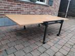 salontafel op wielen en verlengbaar naar 160 cm, Huis en Inrichting, Ophalen, Gebruikt