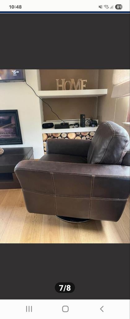 Fauteuil cuir château d’Ax, Enlèvement ou Envoi