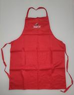 rode barbecueschort keukenschort Jupiler rode schort BBQ, Huis en Inrichting, Ophalen of Verzenden, Nieuw, Rood, Schort
