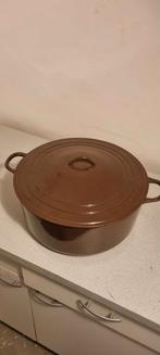 Grote gietijzeren emaille pot, Le Creuset, 35cm, Enlèvement, Utilisé, Plaque céramique, Fonte