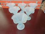 6 ijscoupes mat glas, Ophalen of Verzenden, Zo goed als nieuw, Glas, Overige typen