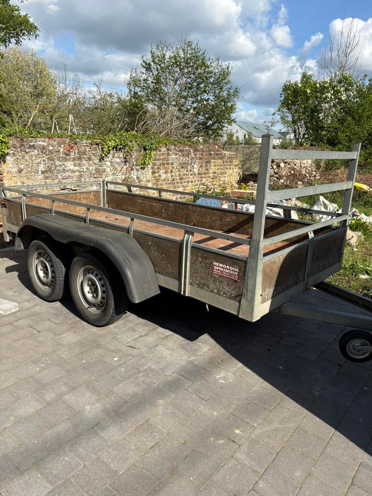 Remorque double essieux, Enlèvement, Utilisé