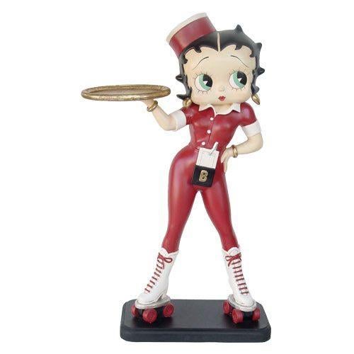 Statue Betty Boop 165 cm - Serveuse en patins à roulettes, Enlèvement, Neuf