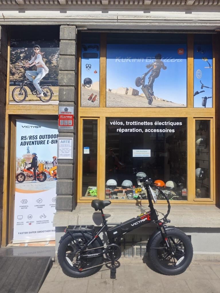 VICTRIP T5 opvouwbare e-bike zwart 48V 15Ah, 250W, Overige merken, Nieuw, Ophalen of Verzenden, 47 tot 51 cm