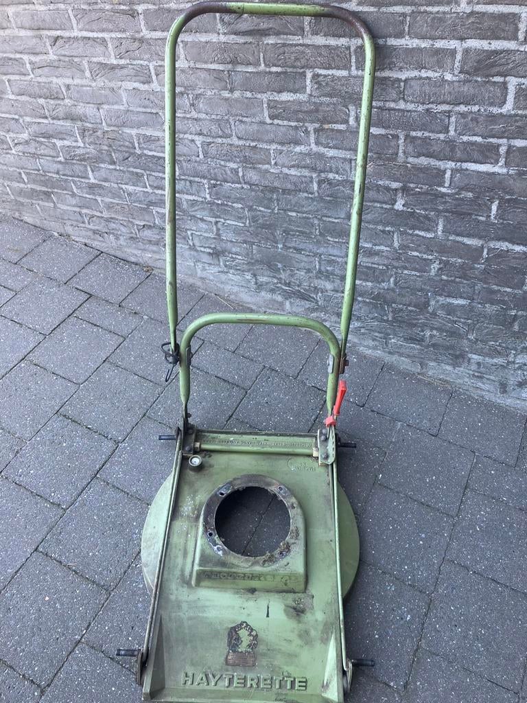 Aluminium chassis grasmaaier Hayterette, Tuin en Terras, Ophalen, Gebruikt, Benzine-grasmaaier, Opvangbak