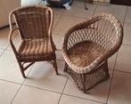 Kleintjes. Rieten kinderstoelen. Wijnoogst, Ophalen, Gebruikt, Stoel(en)