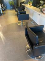 4 kapstoelen en 2 wasunits zwart, Zakelijke goederen, Kantoor en Winkelinrichting | Kantoormeubilair en Inrichting, Werkplek, Ophalen
