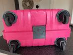 Reiskoffer fushia, Gebruikt, Hard kunststof, 35 tot 45 cm, Wieltjes