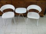 2 Stoelen en tafel merk Calligaris New- york, Ophalen, Kunststof, 55 tot 75 cm, Zo goed als nieuw