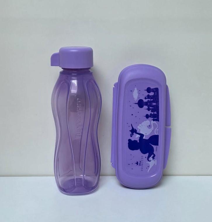 Tupperware « Petit Set Snack – Disney Princesse » mauve, Maison & Meubles, Cuisine| Tupperware, Neuf, Boîte, Violet, Envoi