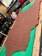 Bruin kleur leer lap 1.3 mm diktr soepel en glad A166, Enlèvement ou Envoi, Comme neuf, Brun
