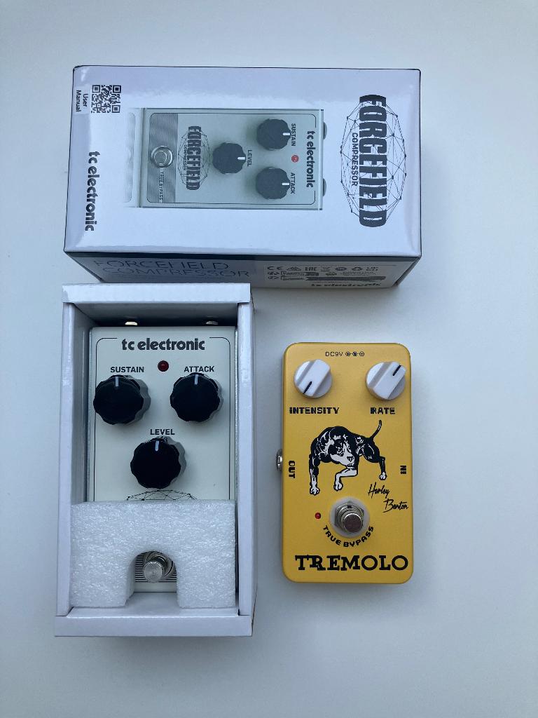 TC Forcefield-compressor (nieuw!) + tremolo (2 pedalen), Muziek en Instrumenten, Effecten, Nieuw, Overige typen, Compressor, Ophalen of Verzenden