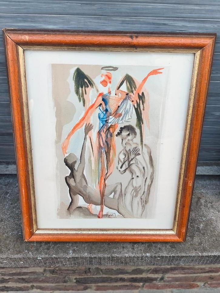 Lithographie signe Salvador Dali, Antiquités & Art, Art | Lithographies & Sérigraphies, Enlèvement ou Envoi