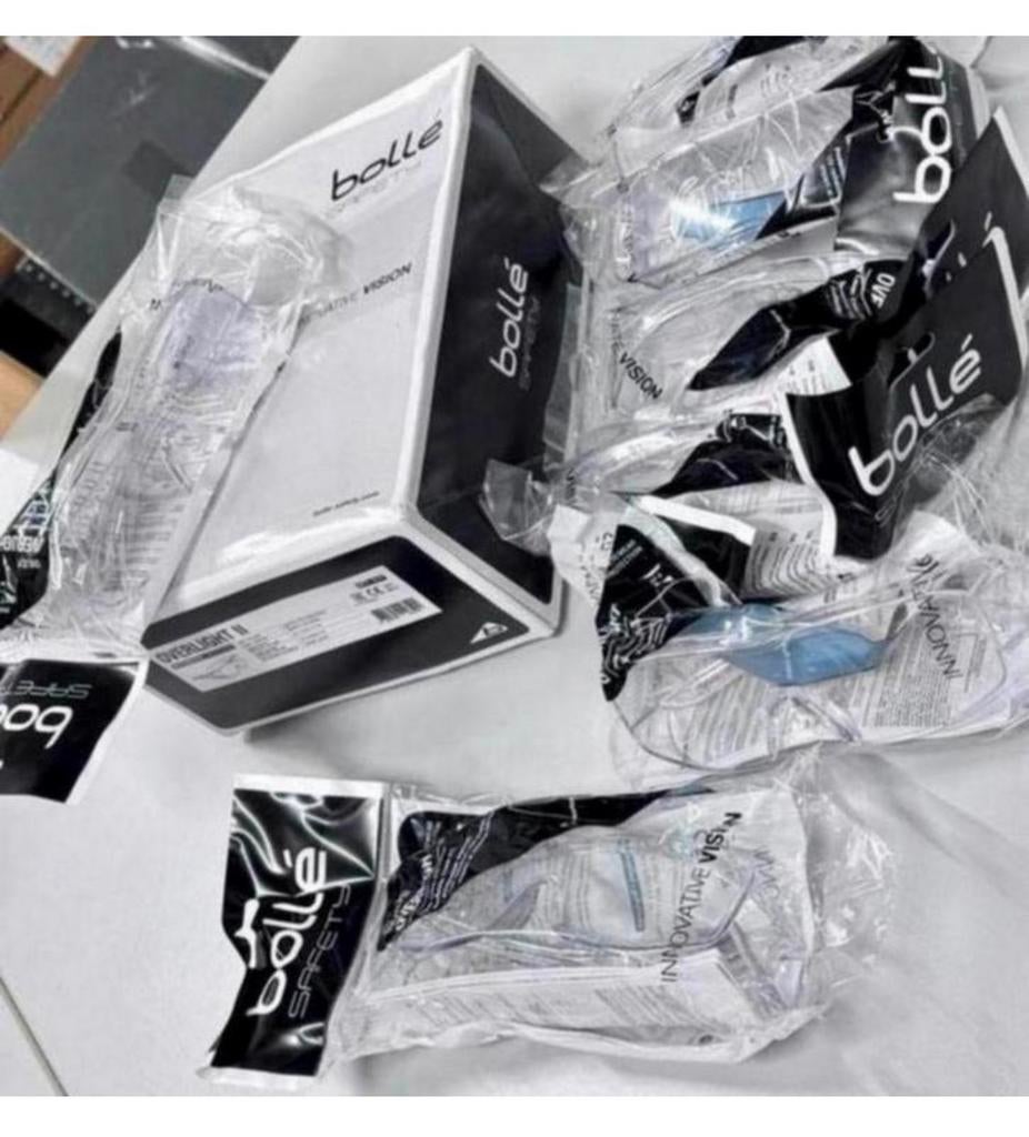 Bolle Overlight II - boîte de 7 lunettes de sécurité, Bricolage & Construction, Lunettes de protection, Enlèvement ou Envoi, Neuf