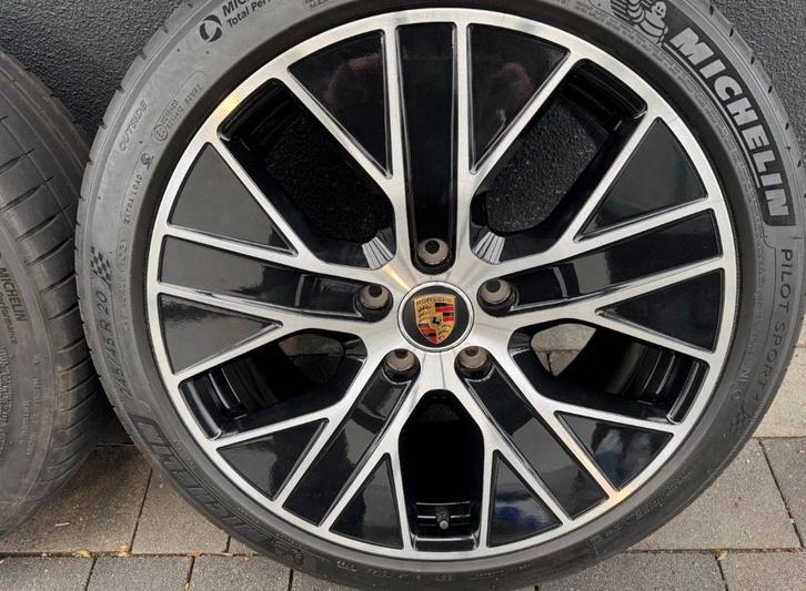 Originele Porsche Taycan Aero 20 inch velgen met banden, Auto-onderdelen, Banden en Velgen, Banden en Velgen, Zomerbanden, 20 inch