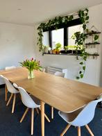 Set van 6 Eames-stijl stoelen (kuipstoelen) wit, Huis en Inrichting, Ophalen, Gebruikt, Wit, Scandinavisch desgin