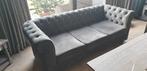 Salon chesterfield fluweelzacht, Huis en Inrichting, Ophalen, Stof, Vierpersoons of meer, Landelijk