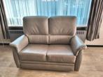Lederen Tweezit + zetel, Huis en Inrichting, Ophalen, Gebruikt, Leer