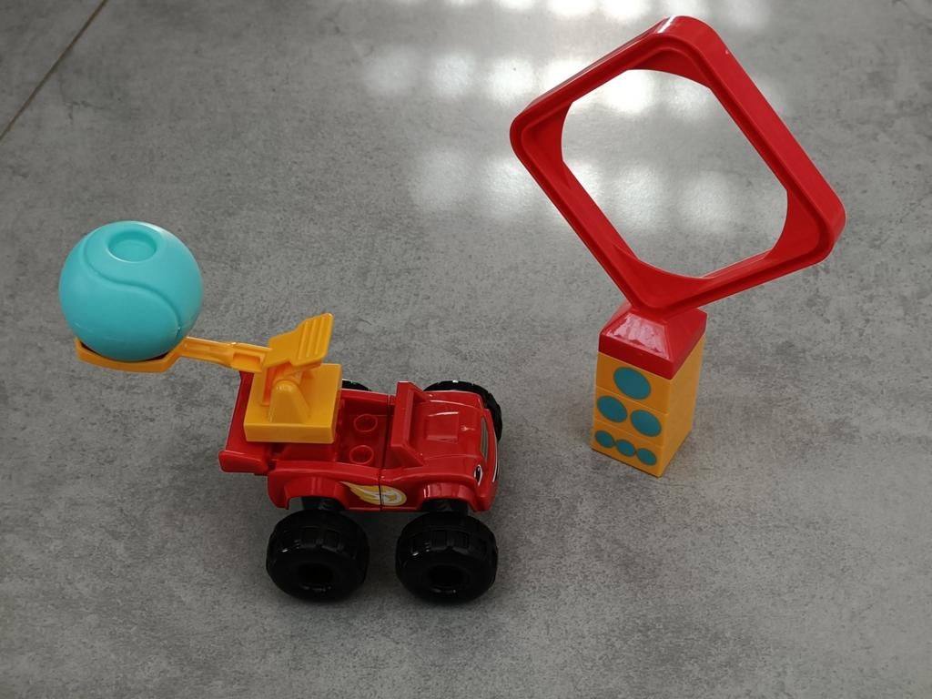 Lego Duplo Blaze en de monsterswielen met katapult, Ophalen, Duplo