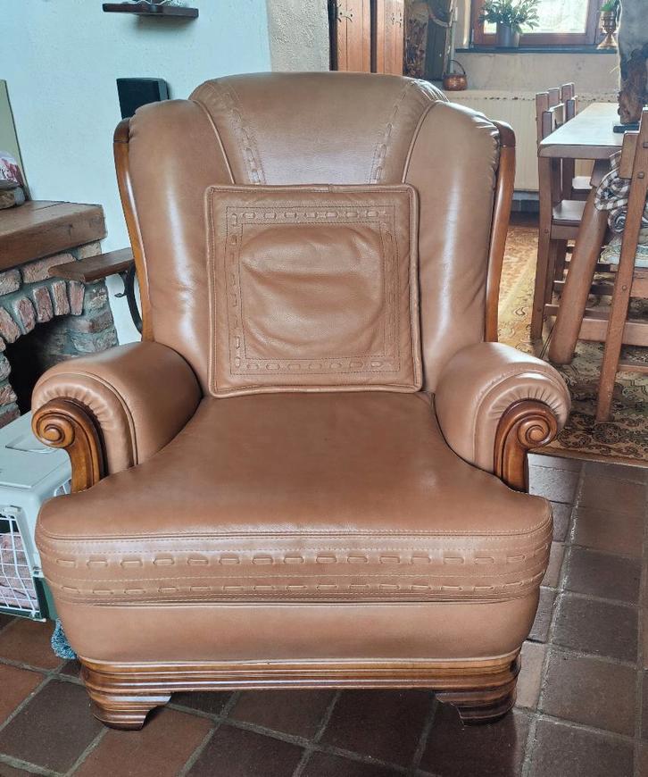 Salon de qualité supérieure presque neuf, Maison & Meubles, Canapés | Salons, Comme neuf, Quatre personnes ou plus, Cuir, Enlèvement