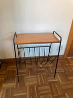 Vintage lectuur tafeltje/ bijzettafeltje, Ophalen, Gebruikt, Rechthoekig, Jaren 60/70