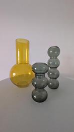 3 vases en verre, Maison & Meubles, Enlèvement, Verre