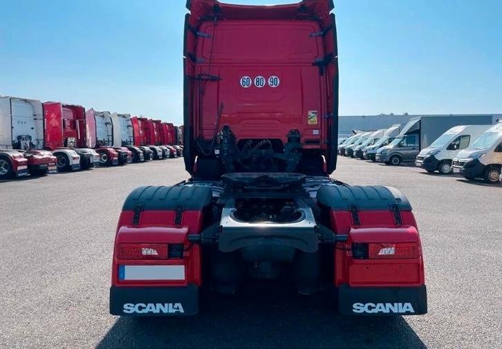 Scania R500 2019, Auto's, Vrachtwagens, Bedrijf, 4x4, Scania, Diesel, Euro 6, 2 deurs, Automaat, Rood, Zwart, Leder, Vierwielaandrijving