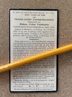 vétéran mutilé de la guerre 14-18 du  Gaz + St. Juliaan, Collections, Enlèvement ou Envoi, Image pieuse