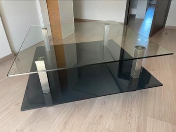 Table Basse salon en verre 