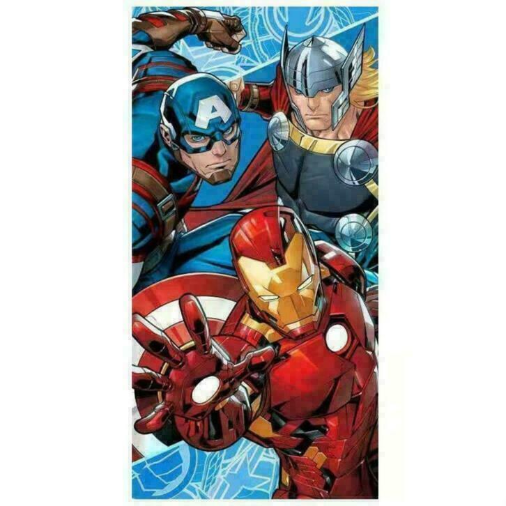 Avengers Badlaken / Strandlaken - Marvel - Sneldrogend, Huis en Inrichting, Badkamer | Badtextiel en Accessoires, Nieuw, Handdoek
