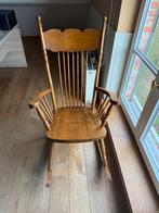 Sfeervolle massief houten schommelstoel, Antiek en Kunst, Ophalen