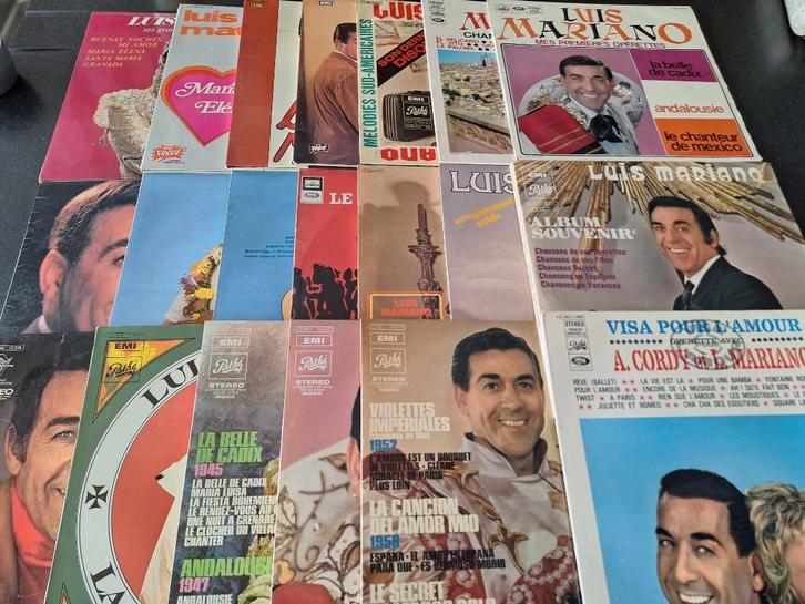 Lot 20 x Lp's Vinyl - Luis Mariano, Cd's en Dvd's, Vinyl | Pop, Gebruikt, 1960 tot 1980, 12 inch, Ophalen of Verzenden