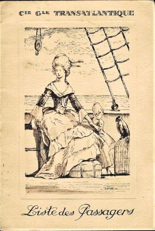 Compagnie Générale Transatlantique (C.G.T.)- Liste des Passa, Verzamelen, Scheepvaart, Gebruikt, Overige typen, Ophalen