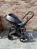 Cybex Platinum Priam roségold (buggyzit+maxi-cosi+mand), Gebruikt, Verstelbare duwstang, Ophalen, Kinderwagen