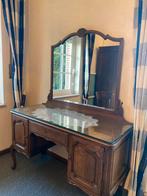 Coiffeuse en chêne sculptée, Huis en Inrichting, Tafels | Kaptafels, Ophalen, 100 tot 150 cm, Zo goed als nieuw, 150 tot 200 cm