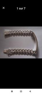 Verzilverde armband voor heren, Handtassen en Accessoires, Armbanden, Ophalen of Verzenden, Nieuw, Zilver, Zilver