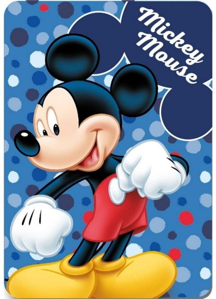 Mickey Mouse Fleece Deken - Disney Woondeken - Fleecedeken, Kinderen en Baby's, Kinderkamer | Beddengoed, Nieuw, Deken of Dekbed