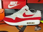 Nike Air Max 1 'Anniversary Red' EU44,5 2017, Kleding | Heren, Schoenen, Wit, Nike, Ophalen of Verzenden, Sneakers