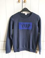 Blauwe sweater (Hema - 158-164), Trui of Vest, Jongen of Meisje, Ophalen of Verzenden, Zo goed als nieuw