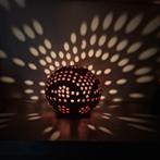 sfeerbol - theelichthouder - lichtbol keramiek, Huis en Inrichting, Woonaccessoires | Kandelaars en Kaarsen, Ophalen of Verzenden
