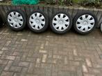 Velgen met banden citroen peugeot, Auto diversen, Wieldoppen, Ophalen, Zo goed als nieuw