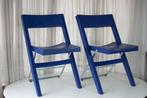 Chaise pliante vintage Niels Gammelgaard 1993, Maison & Meubles, Comme neuf, Bleu, Enlèvement ou Envoi, Deux
