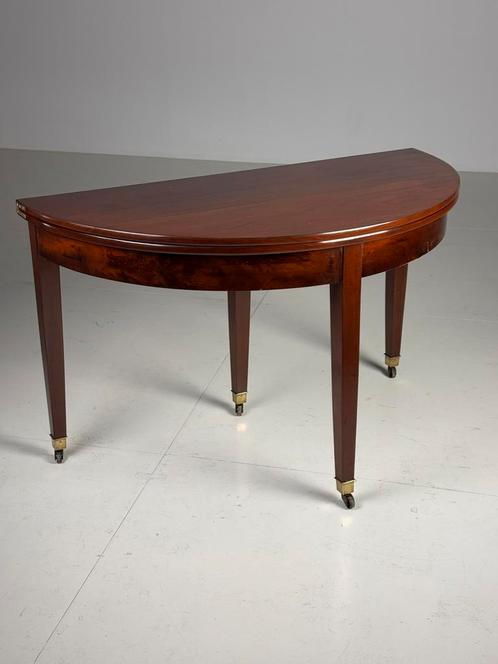 Empire Halve Maan sidetable eettafel antiek mahonie, Antiek en Kunst, Antiek | Meubels | Tafels, Ophalen of Verzenden
