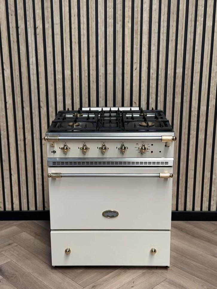 Luxe Lacanche 70cm crème gas + Elektrische oven, Elektronische apparatuur, Fornuizen, Gas, 4 kookzones, Ophalen of Verzenden
