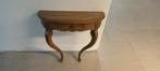 Console en demi lune style louis XV avec tiroir