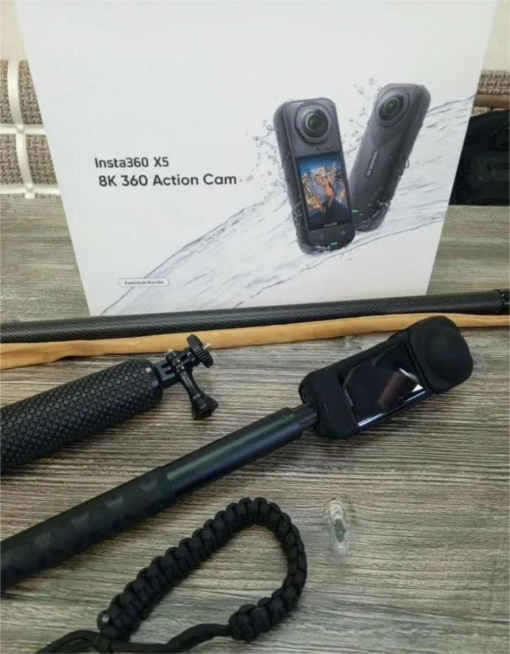 Insta360 X5 Essentials Bundle Kit Glob, Audio, Tv en Foto, Actiecamera's, Gebruikt, Ophalen of Verzenden