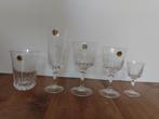 Vintage kristallen drinkservies, kristallen glazen, Ophalen